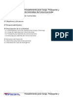 Procedimientos de Carga-Transporte-Descarga y Manipulacion.