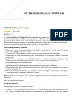 Sequência Didática - Trabalhando Com Música em Sala de Aula