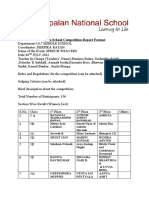 Intra School Report Format