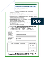 Specification For Approval: Thinking Electronic Industrial Co., LTD