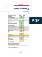 Valve CV Calculation Tool GAS: Value Unit