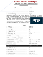 Preflight Checklist CESSNA 172 Thielert CHIMES AVIATION ACADEMY 2020