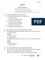 Chapter 2: Physical and Chemical Changes