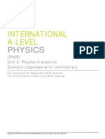 International A Level Physics Example Responses PH05 Unit5