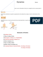 Kinematics of Particles All PROBLEMS