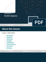 Lesson 1 - Kotlin Basics