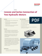 Parallel and Series Connection of Two Hydraulic Motors: Saving Time During Unloading