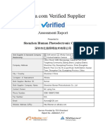 Supplier Assessment Report-Shenzhen Illuman Photoelectronic Co., LTD