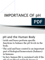 IMPORTANCE OF PH