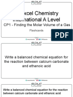 Flashcards - CP1 Finding The Molar Volume of A Gas - Edexcel IAL Chemistry A-Level