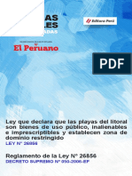 Ley Declara Playas Litoral Bienes Uso Publico