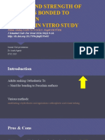 Shear Bond Strength of Brackets Bonded To Porcelain Surface: in Vitro Study