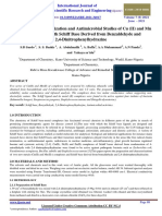 Preparation, Characterization and Antimicrobial Studies of Cu (II) and MN (II) Complexes With Schiff Base Derived From Benzaldehyde and 2,4-Dinitrophenylhydrazine