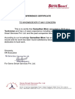 EXPERIENCE CERTIFICATE of Samadhan More-Signed