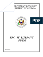 Pro Se Litigant Guide: United States District Court Middle District of Georgia