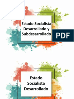 Estado Socialista Desarrollado y Subdesarrollado