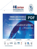 Sesión 1 y 2 Logística, Cadenas de Aprovisionamiento