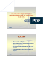 Tomás Montero LA LEGISLACIÓN REGULADORA DE LA RESPONSABILIDAD PENAL DE LOS MENORES EN ESPAÑA