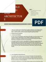 Unit 2: Sustainable Planning and Architecture, B.arch