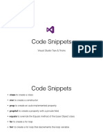 Code Snippets: Visual Studio Tips & Tricks