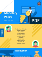 Monetary Policy: MB201 - Case Study