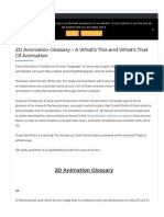 2D Animation Glossary - A What's This and What's That of Animation