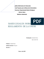 Bases Legales, Normas y Reglamento de La Unesr - Valentina Pérez - MV Sección 2