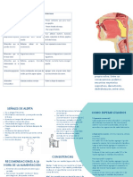 Azul Formas Redondas Médico Tríptico Folleto