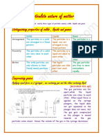 Particulate Nature of Matter: Distinguishing Properties of Solids, Liquids and Gases