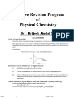 Intensive Revision Program of Physical Chemistry: By: Brijesh Jindal Sir