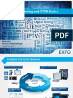 Fiber Testing and OTDR Basics: Brett Isley Terriitory Sales Manager