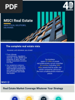 MSCI Real Estate Pitch Deck