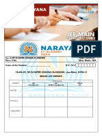 Narayan Iit Academy Grand Test Series Jee Mains Date 18-04-2020