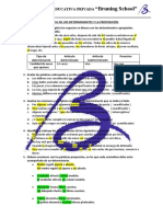 Práctica - de Los Determinantes y La Preposición