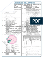 10 Cell Cycle N Cell Division-Entrance Questions With Answers