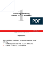 Retrieving Data Using The SQL SELECT Statement - DMBS