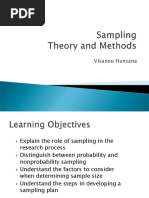 Sampling Theory and Method