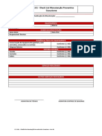 Check List de Manutenção Preventiva Dos Exaustores (Modelo)