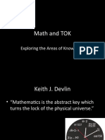 Math and TOK: Exploring The Areas of Knowledge