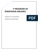 Loyalty Program of Kingfisher Airlines: CRM Assignment