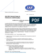 Auditoría de Certificación Inicial en Dos Etapas