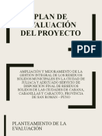 Plan de Evaluación de Proyectos