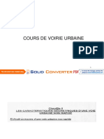 Nouveau Cours de Voirie Urbaine