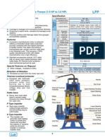 Sewage Pumps (1.0 HP To 3.0 HP) : Specification