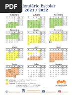 Calendario Escolar 2021 22