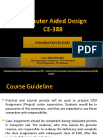 Computer Aided Design CE-388: Introduction To CAD Introduction To CAD