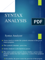 Syntax Analysis