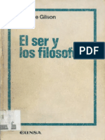 El Ser y Los Filósofos (Etenne Gilson)