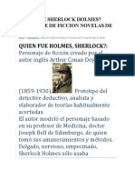 Quien Fue Sherlock Holmes