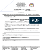 Science 8 Performance Task